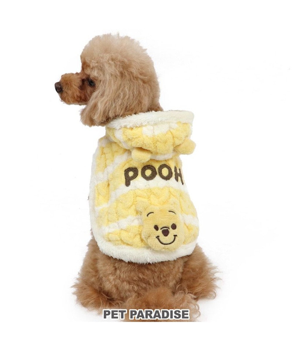 PET PARADISE 犬 服 ディズニー くまのプーさん ポンチョ 【小型犬】 リッチ もこもこ 黄