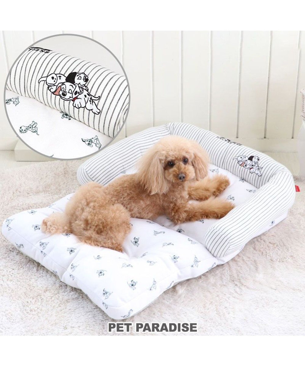 PET PARADISE 犬 ベッド おしゃれ ディズニー 101匹わんちゃん カドラーベッド (59×83cm) ふかふか 長ソファー -