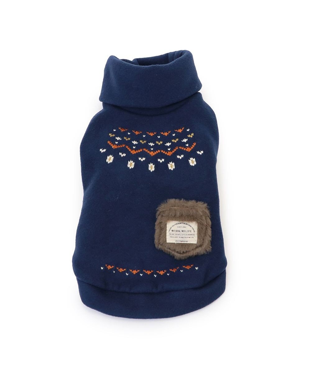 PET PARADISE ペットパラダイス ペティヒートDAN  ハイネックTシャツ 《ノルディック柄》 小型犬 