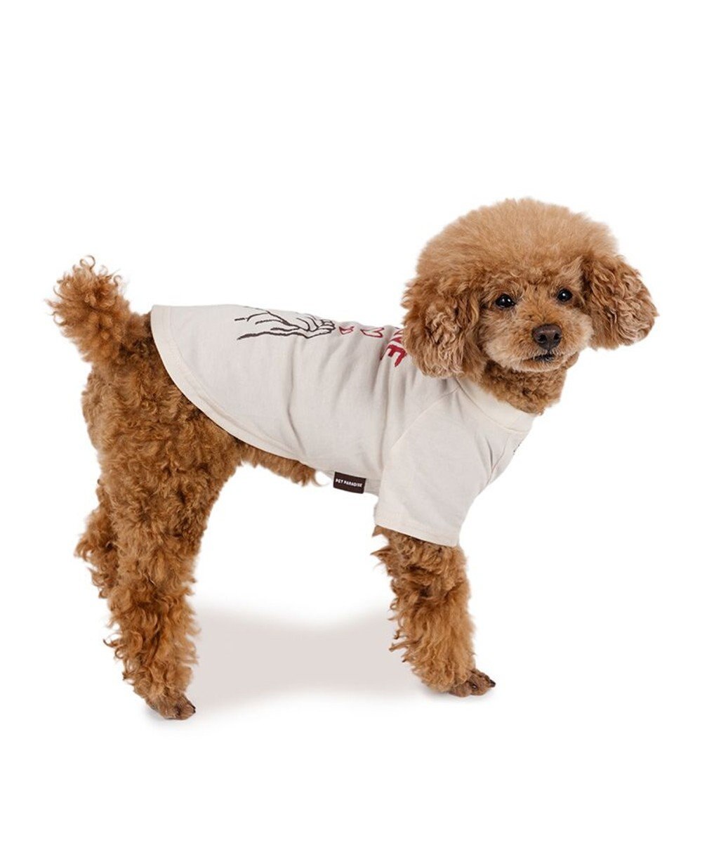 PET PARADISE ペットパラダイス Mai Kuraki　LOVE  ペットTシャツ 《ホワイト》 小型犬 