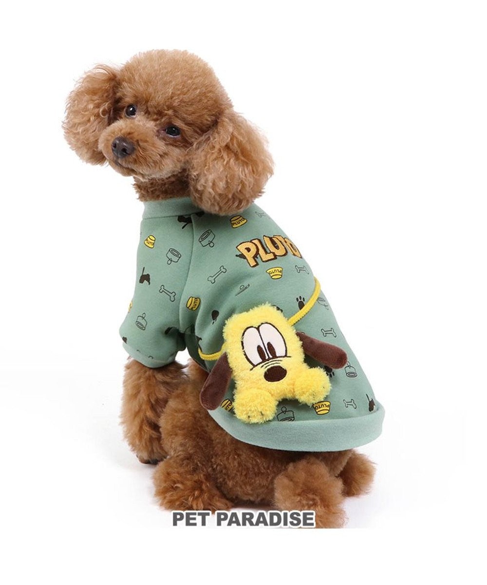 PET PARADISE ディズニー プルート トレーナー 《ポーチ付き》 小型犬 グリーン