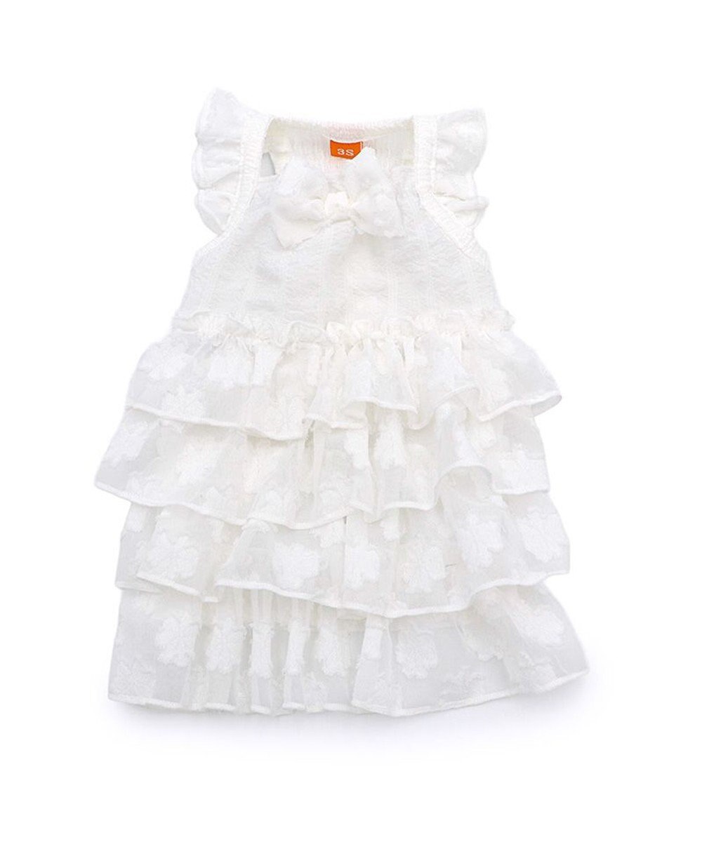 PET PARADISE ペットパラダイス お花 ふりふり ワンピース 《ホワイト》 小型犬 