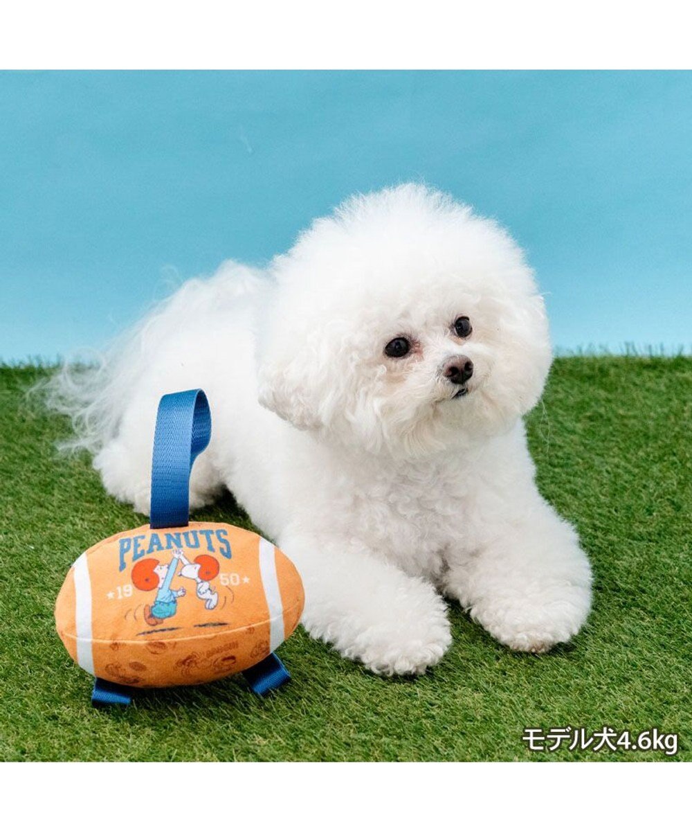 PET PARADISE スヌーピー タブ付 ラグビーボール トイ 