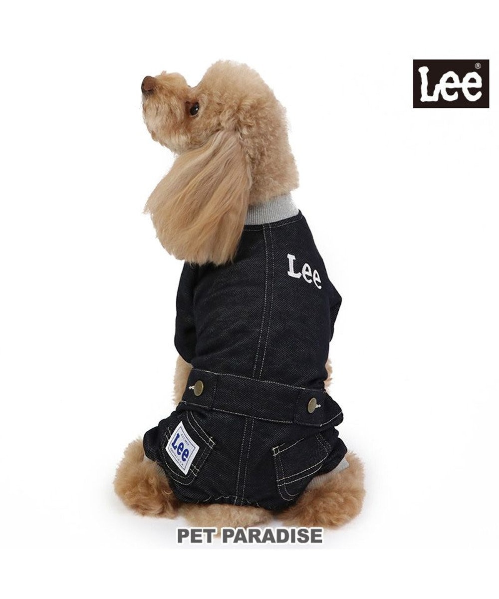 PET PARADISE Ｌｅｅ ニット デニム ロンパース 小型犬 紺（ネイビー・インディゴ）