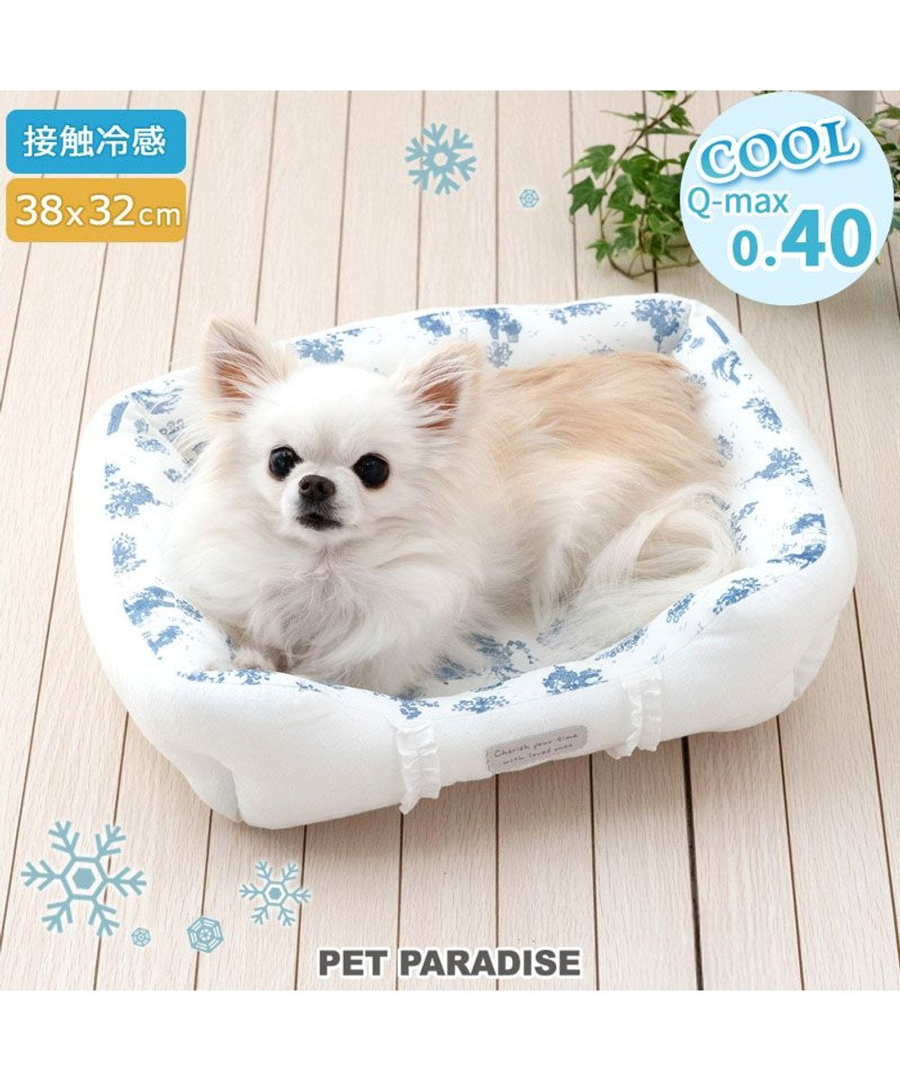 PET PARADISE ペットパラダイス クールカドラー 《トワルドジュイ柄》 四角型 S