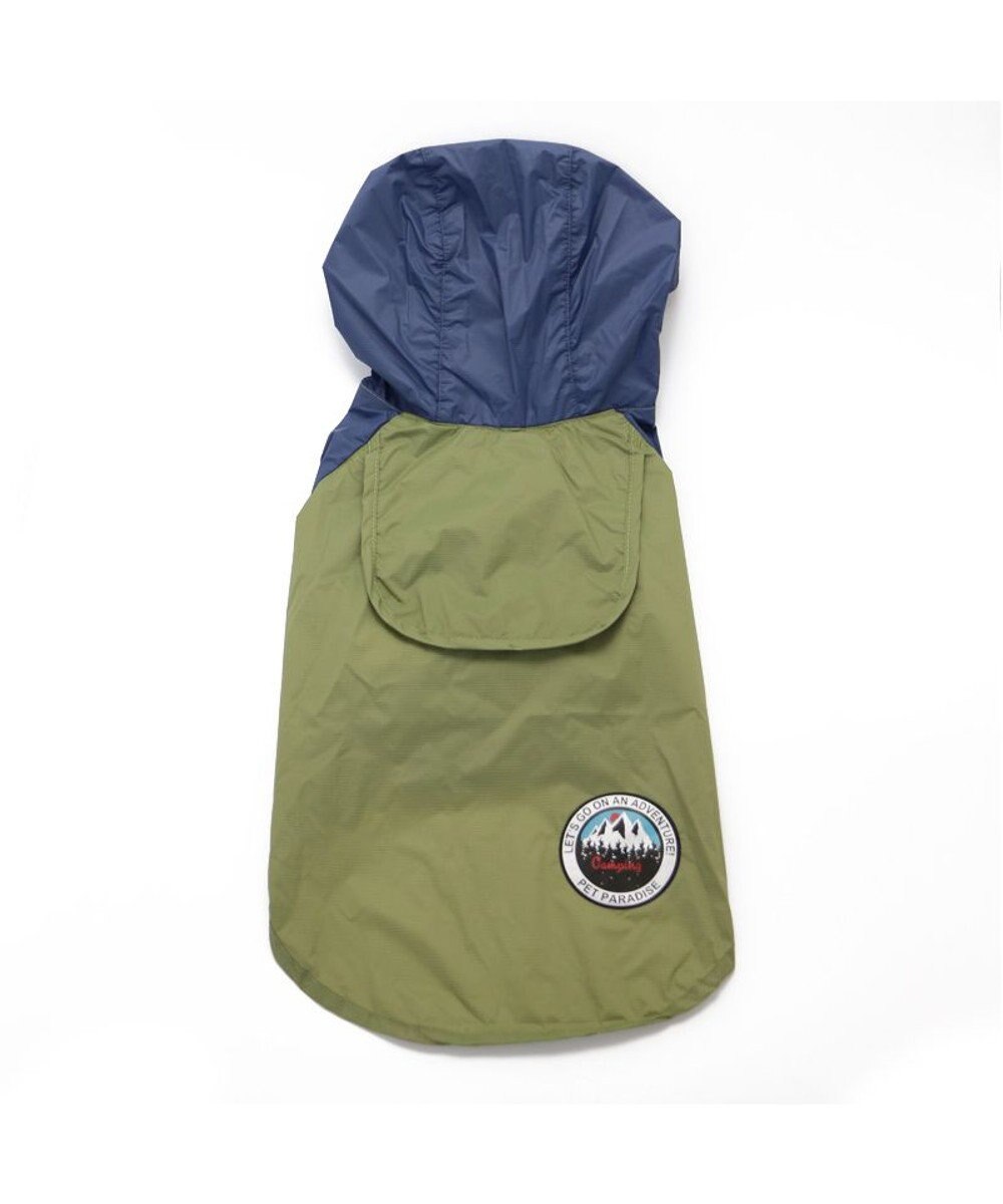 PET PARADISE 犬服 犬用品 ペットグッズ ペットウェア ペットパラダイス 犬 服 春 ジャケット 緑 【小型犬】 シェルジャケット 防水 撥水 アウトドア アウター レインコート ウィンドブレーカー ドッグウエア ドッグウェア おしゃれ梅雨対策 撥水 雨 雨の日 