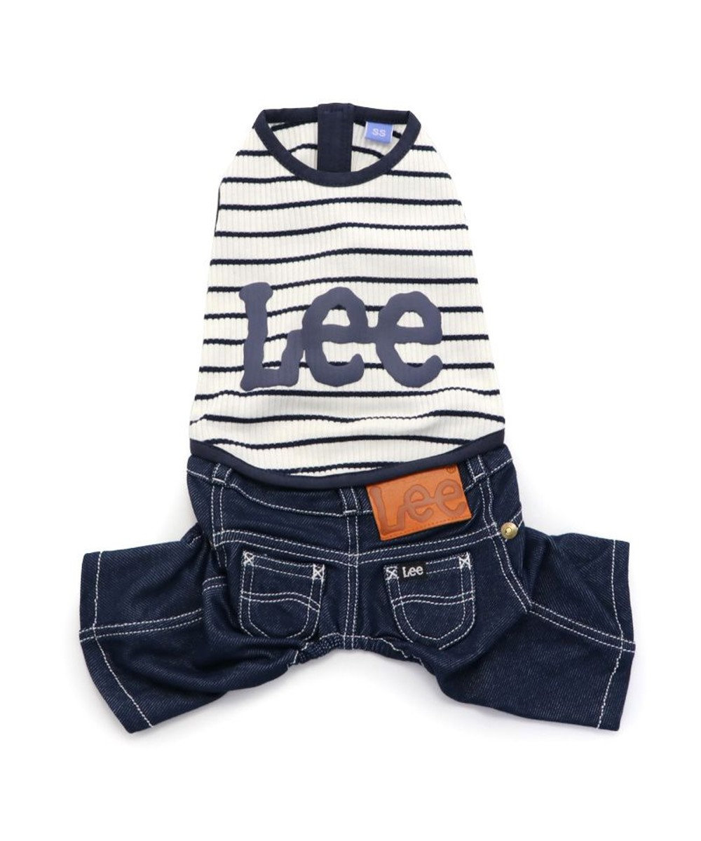 PET PARADISE 犬の服 犬 Lee パンツ つなぎ 【小型犬】 リブ ボーダー 