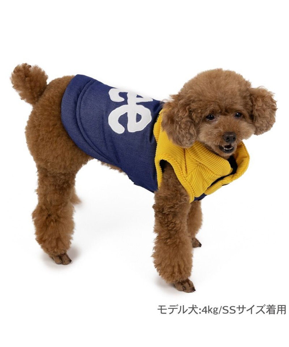 Lee 犬服 犬用ベスト ホワイト・ネイビー DSSサイズ Lee 犬服 犬用ベスト ホワイト・ネイビー DSSサイズ