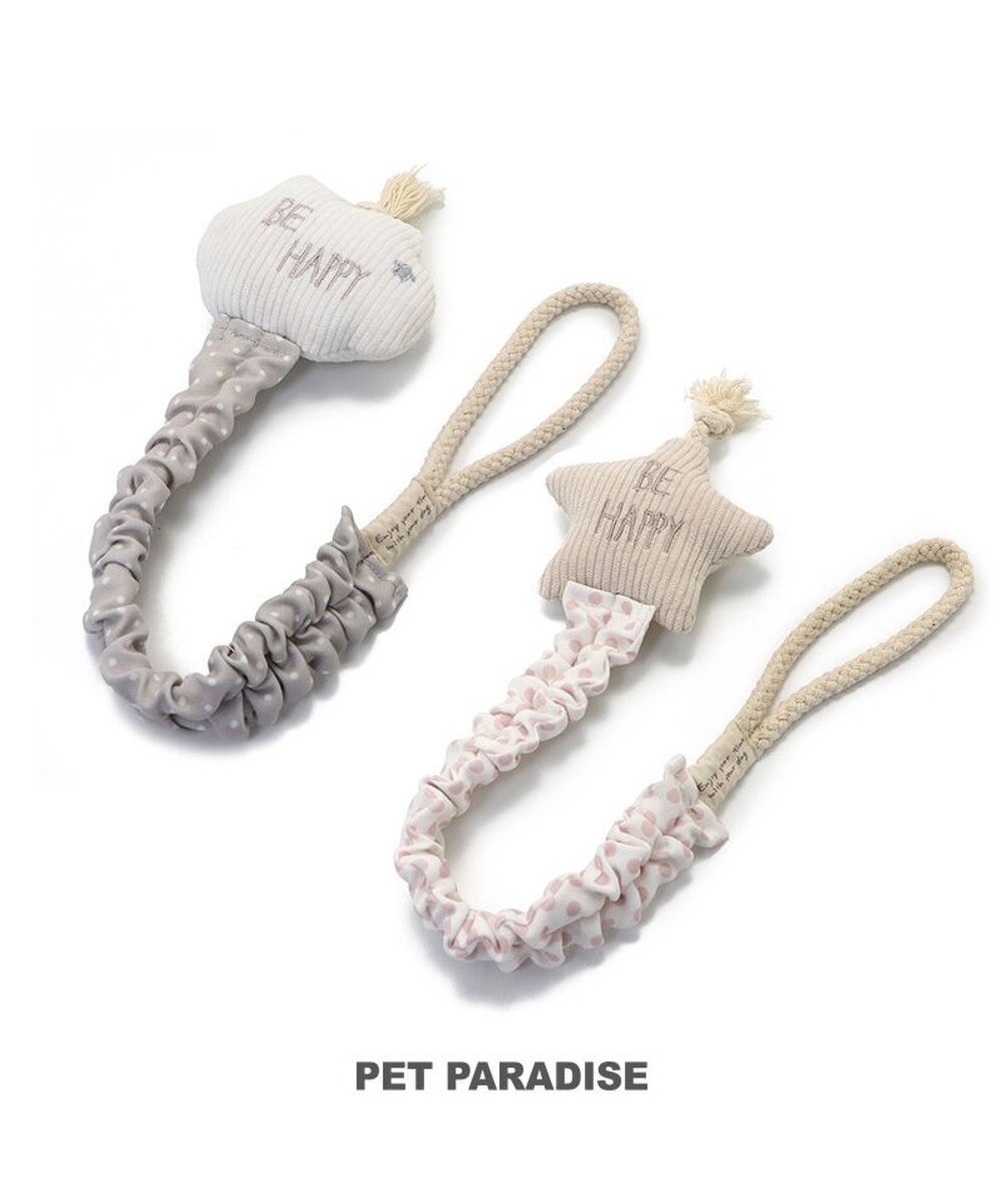 PET PARADISE ペットパラダイス 引っ張り トイ 《雲/星》 