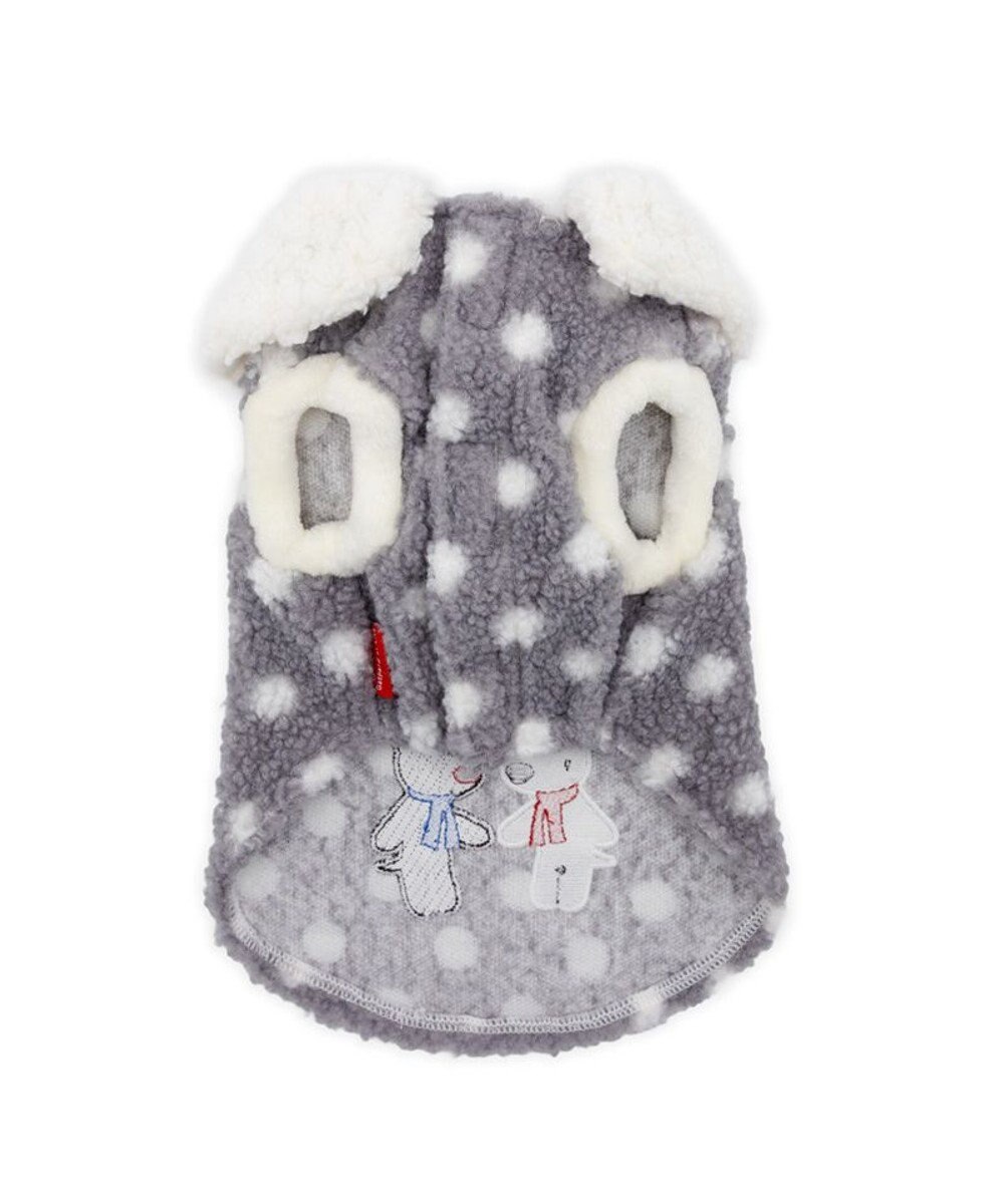 PET PARADISE リサとガスパール 水玉ボアベスト 中型犬 