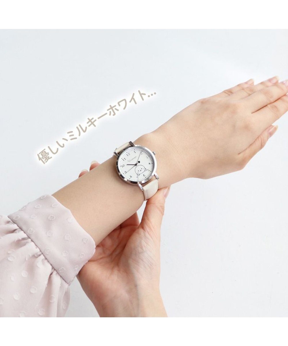 Mother garden しろたん 合皮 腕時計 《ホワイト/ブラック》 