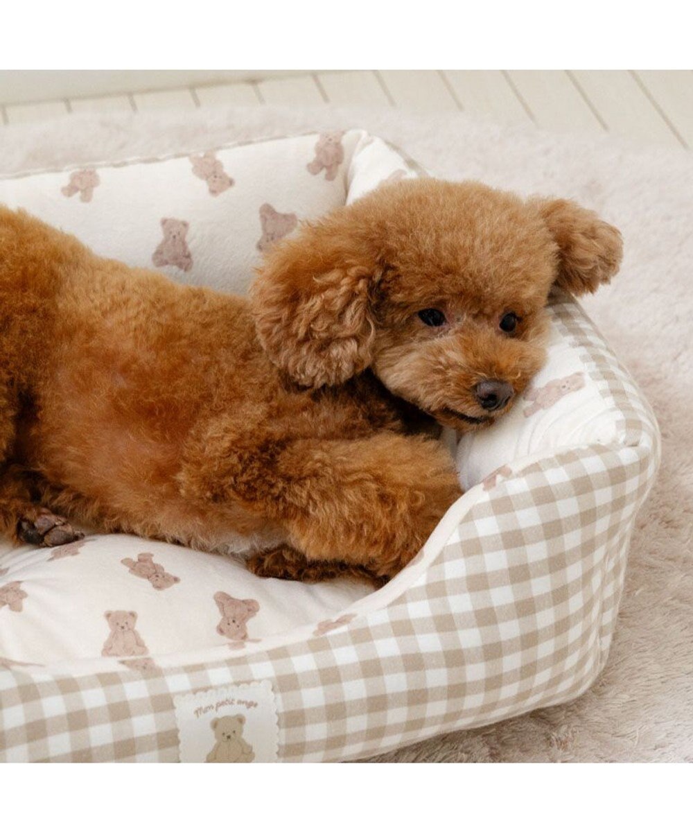 PET PARADISE ペットパラダイス くまちゃん カドラー  M《57×45cm》