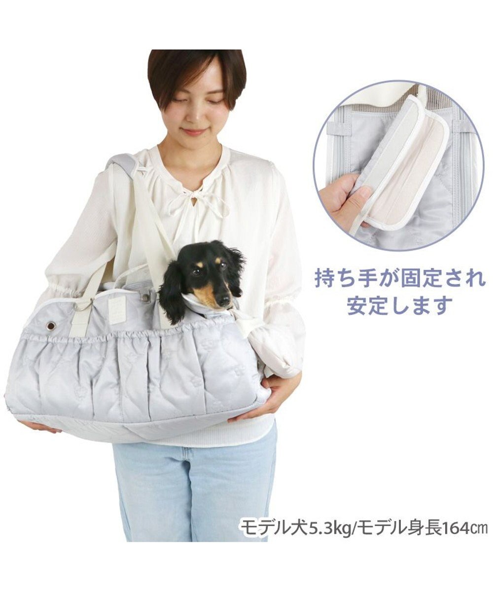 PET PARADISE ペットパラダイス キルティング キャリーバッグ 《グレー》 ロング 