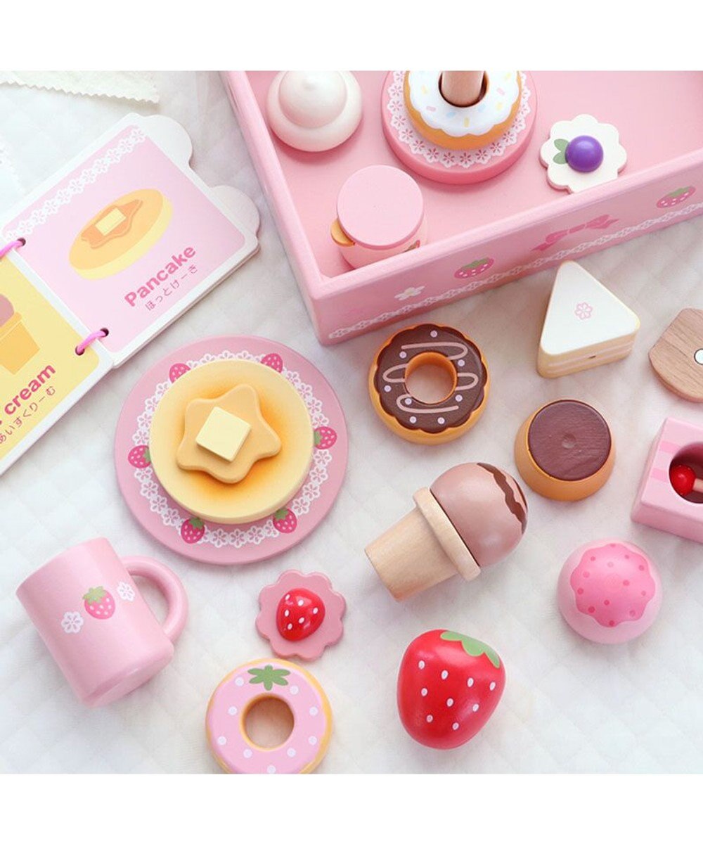 Mother garden 【ギフト巾着セット商品】 1.5歳からの木のおもちゃ ファースト スウィートカフェリボン