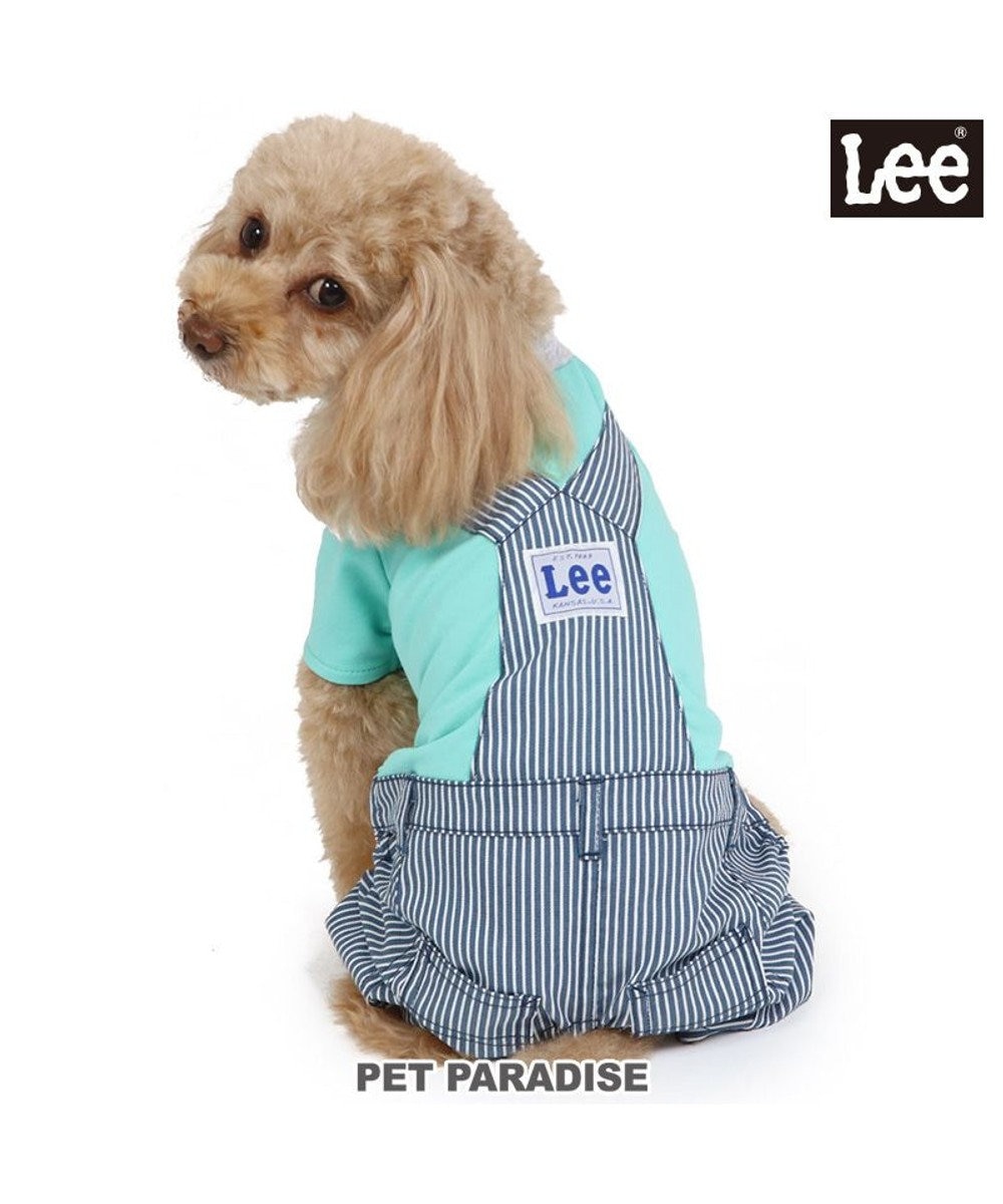 PET PARADISE 犬の服 犬 服 秋冬 Ｌｅｅ パンツ つなぎ 【小型犬】 ヒッコリー 青緑