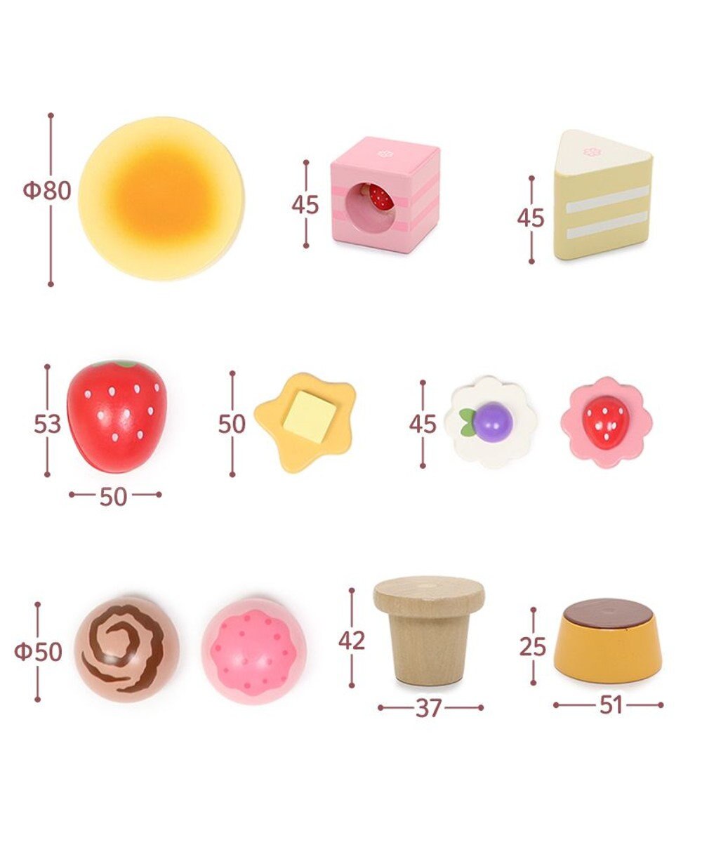 Mother garden 【ギフト巾着セット商品】 1.5歳からの木のおもちゃ ファースト スウィートカフェリボン 