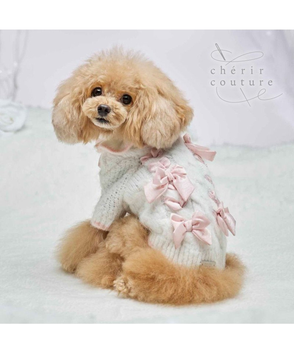 PET PARADISE cherircouture リボン編込ニット 小型犬 