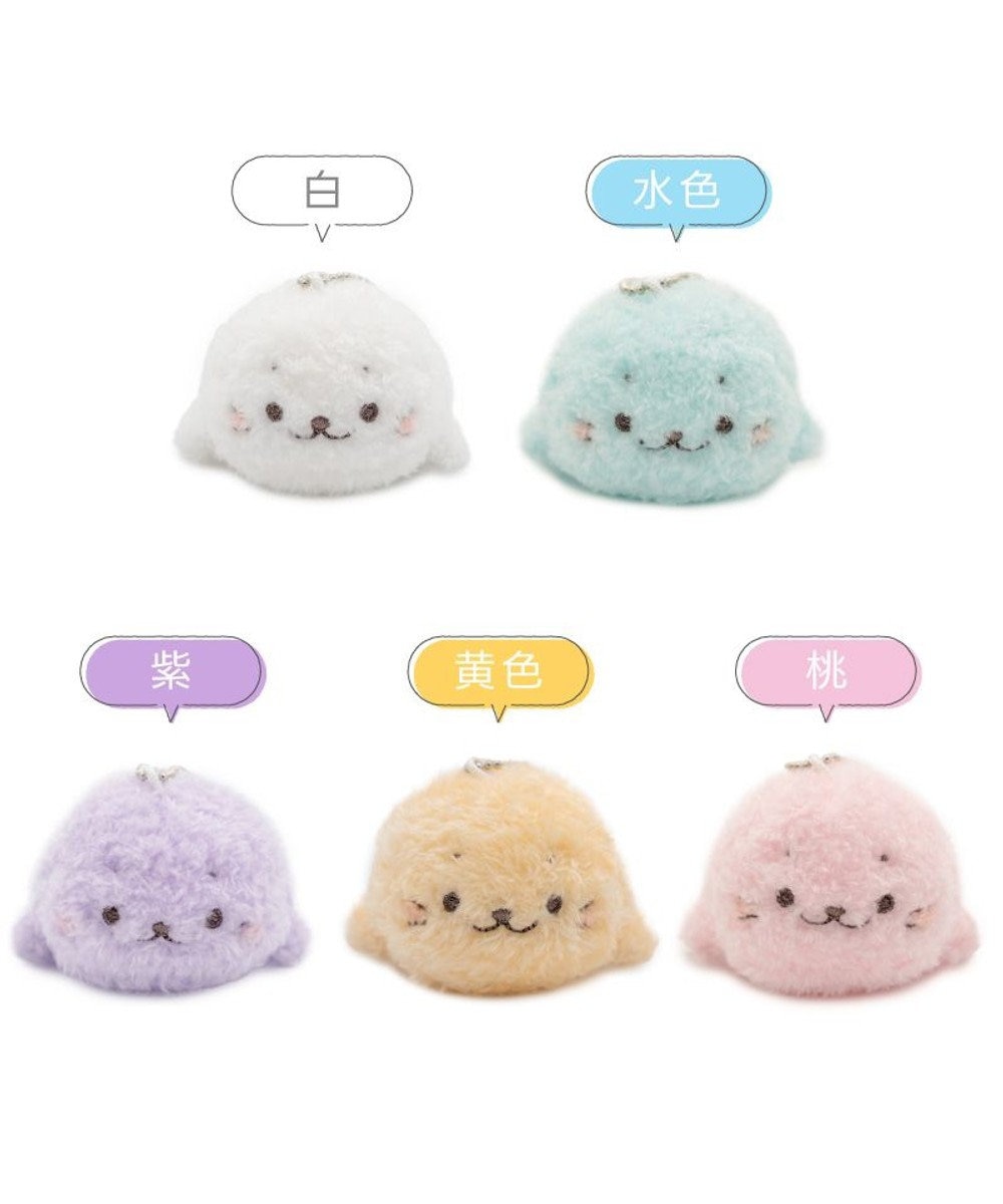 Mother garden しろたん ふわふわキーホルダー 《紫》 単品