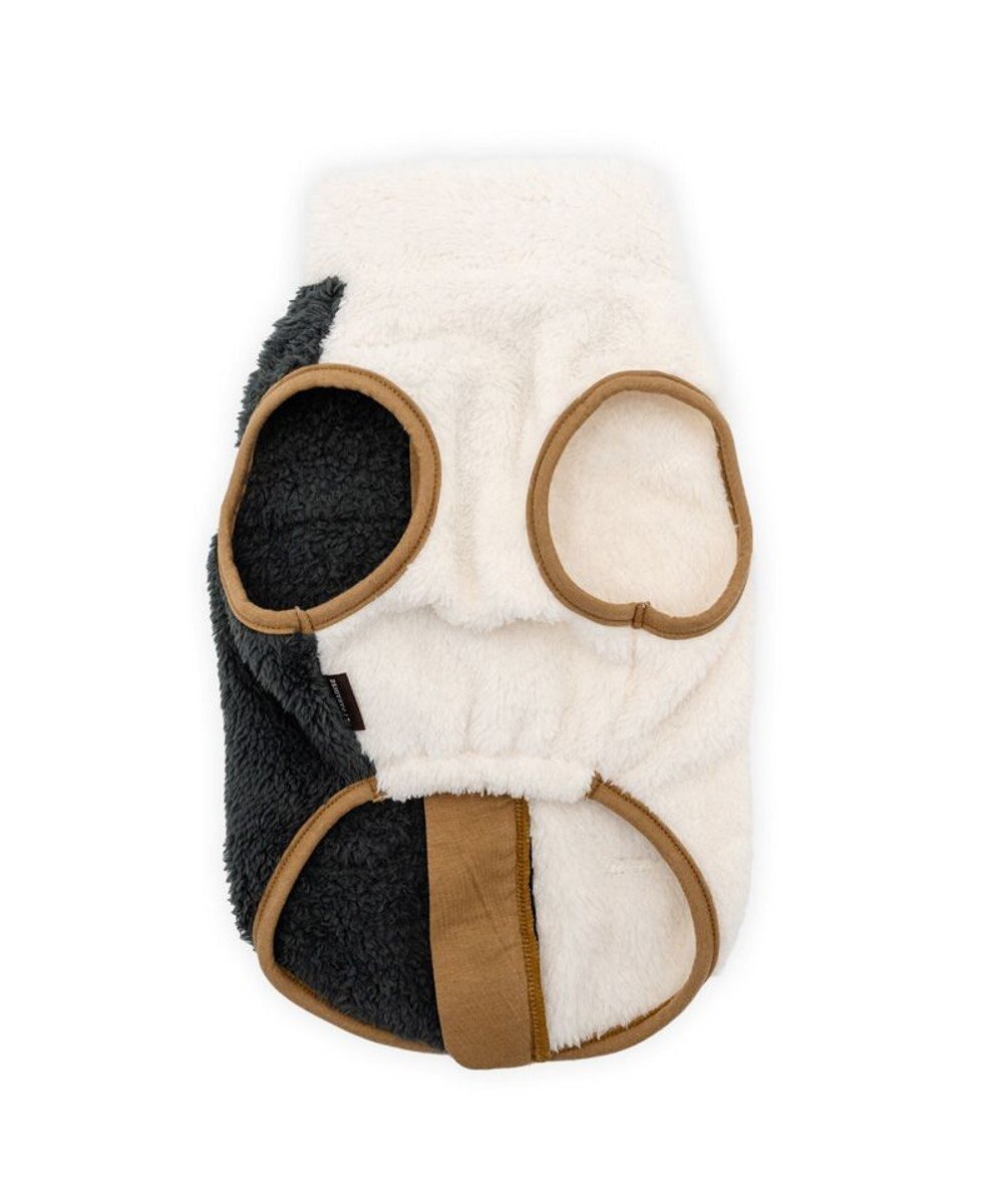 PET PARADISE ペットパラダイス 切替え 背開き ジップアップ ベスト 《ブラック》 中型犬 大型犬 