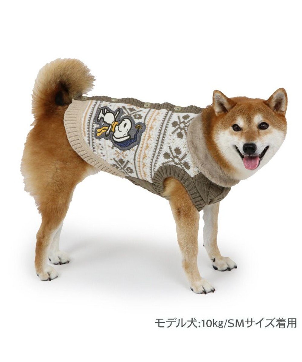 PET PARADISE スヌーピー スケート ニット 《 ホワイト》 中型犬 大型犬 