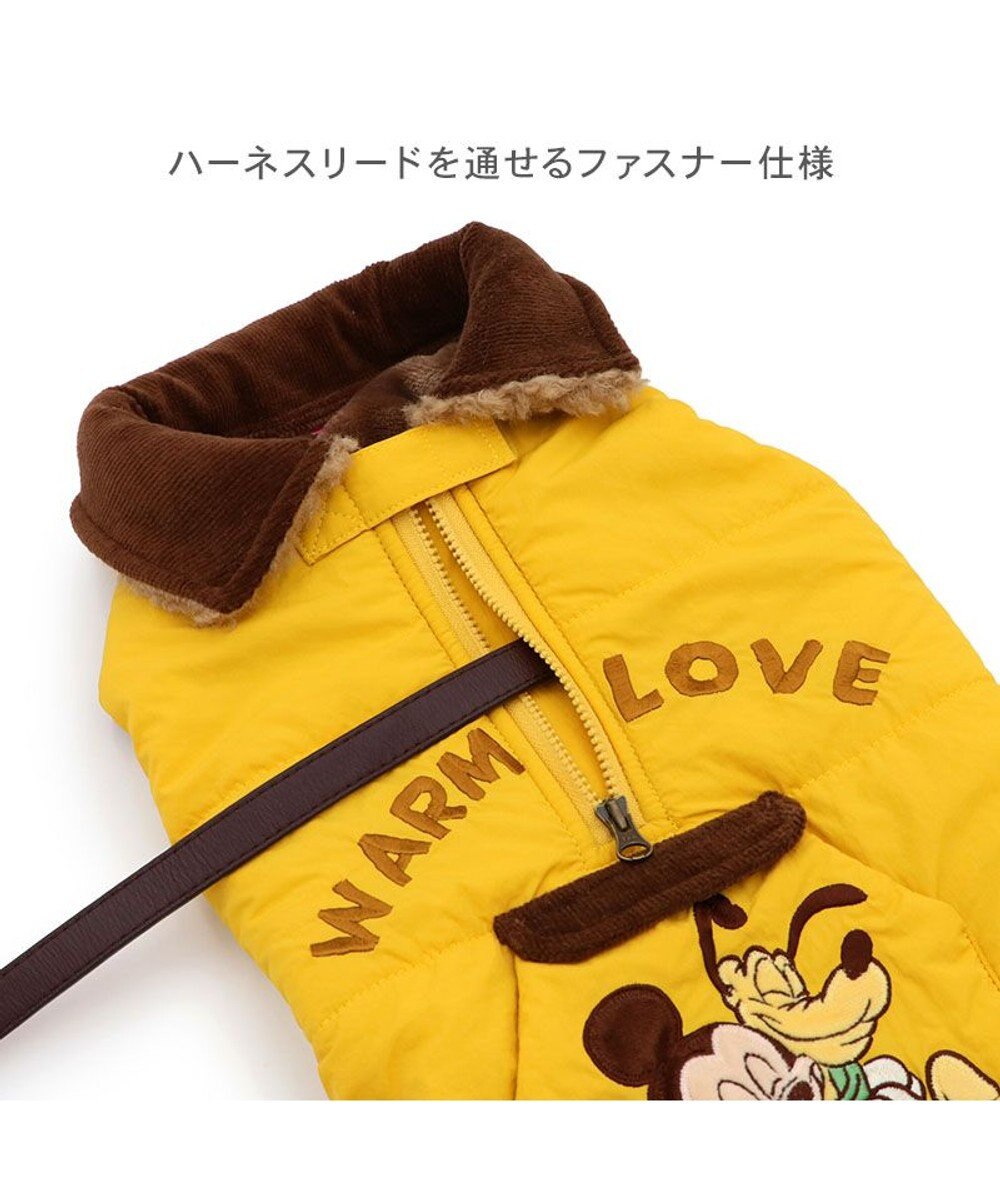 PET PARADISE ディズニー ミッキーマウス 襟付き 綿入れ ベスト 小型犬 