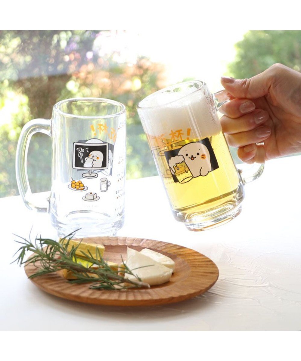 しろたん 乾杯 リモート飲み会柄 ジョッキ ビアジョッキ ビール グラス ビールジョッキ ジョッキグラス プレゼント ギフト あざらし アザラシ かわいい キャラクター 父の日 Mother Garden 通販 雑貨とペット用品の通販サイト マザーガーデン ペットパラダイス