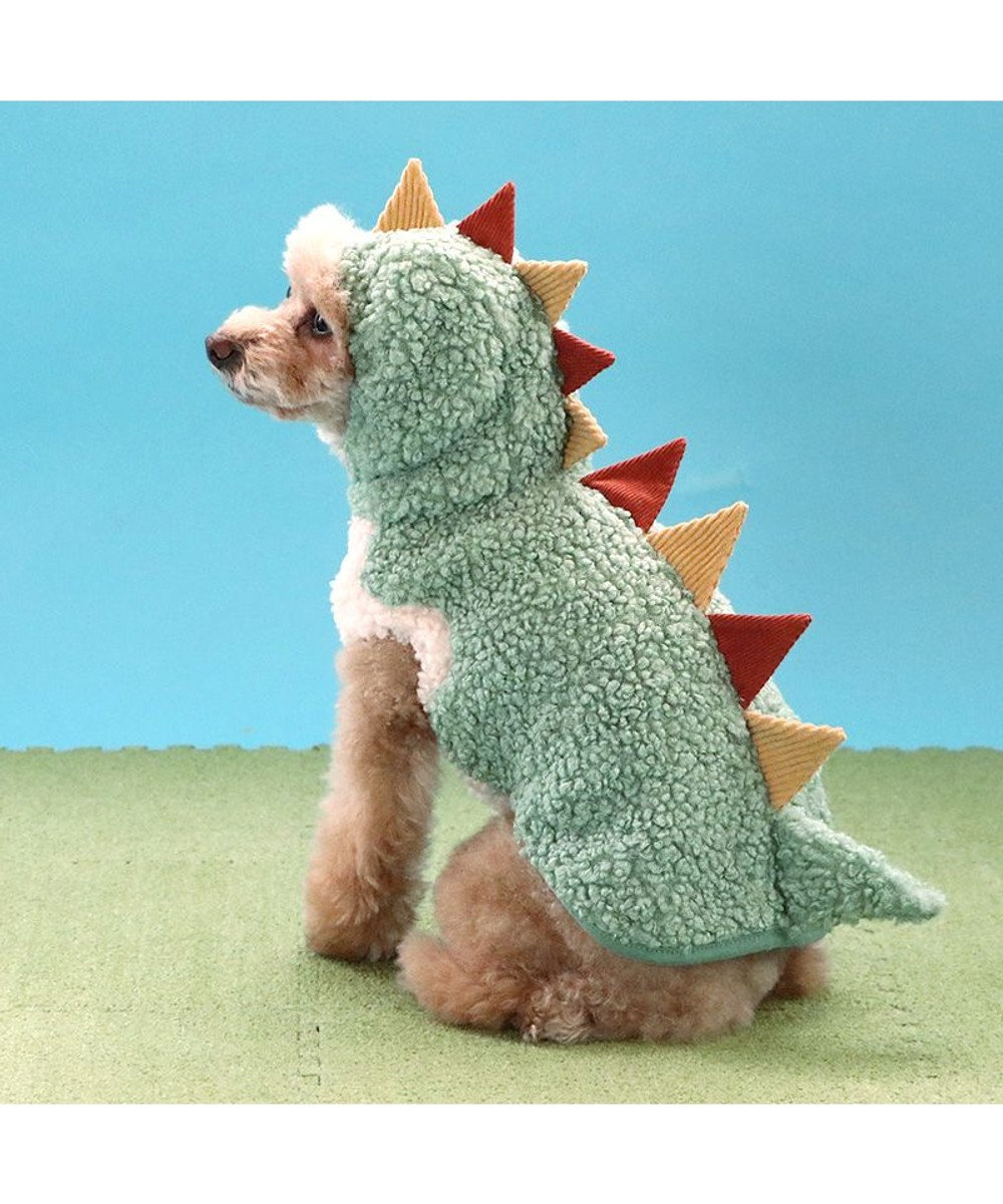 PET PARADISE ペットパラダイス パーカー 《恐竜 なりきり》 小型犬 グリーン
