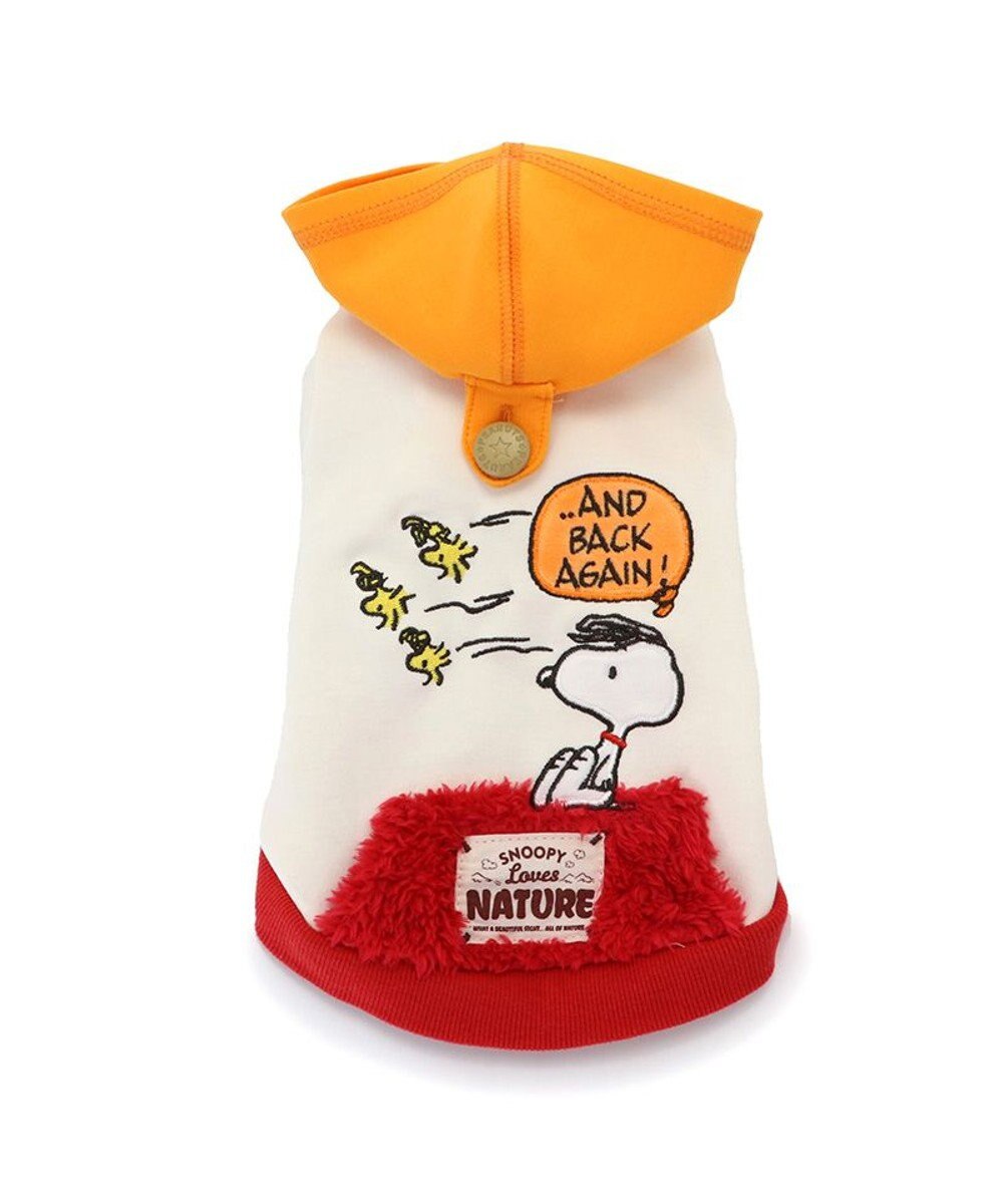 PET PARADISE スヌーピー  ペティヒート パーカー《赤屋根柄 》中型犬 大型犬 