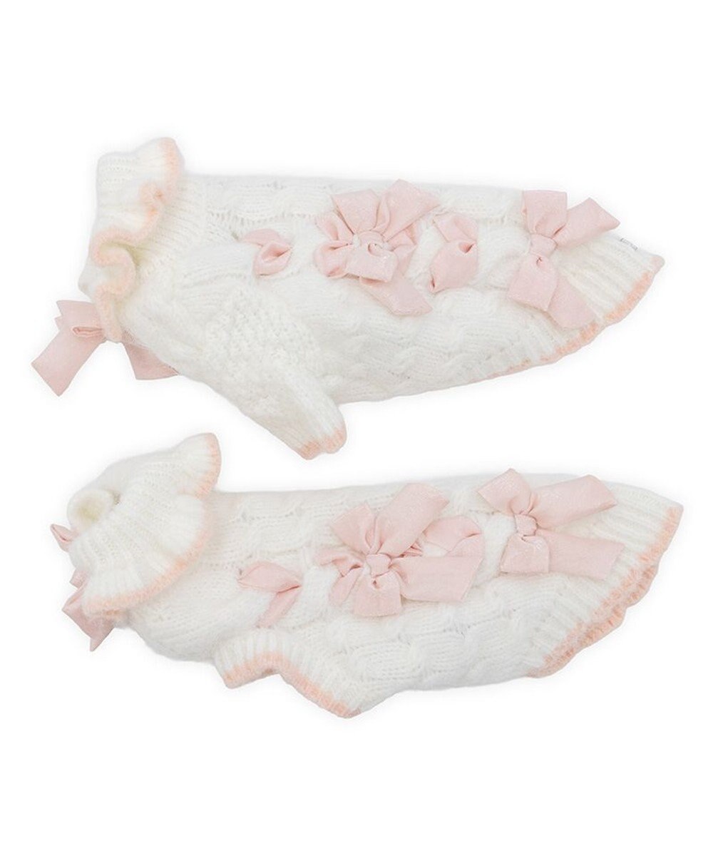 PET PARADISE cherircouture リボン編込ニット 小型犬 