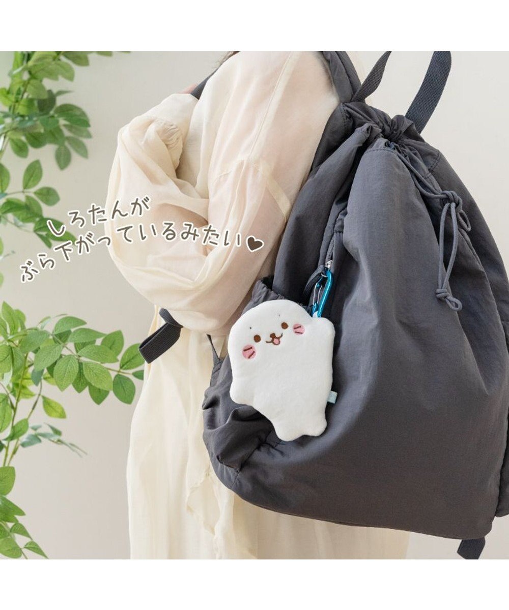Mother garden しろたん ぺたんこポーチ 《ぶらさがりしろたん》 