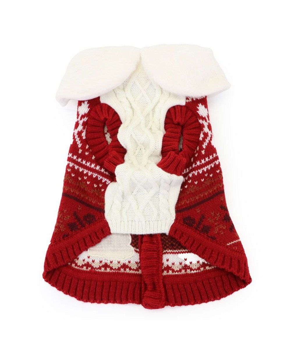 PET PARADISE スヌーピー スケート ニット 《レッド》 小型犬 