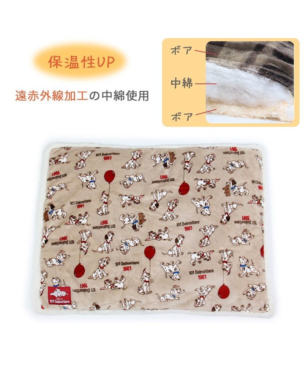 PET PARADISE ディズニー 101匹わんちゃん 遠赤外線 ボアマット 《風船柄》  80×60cm 