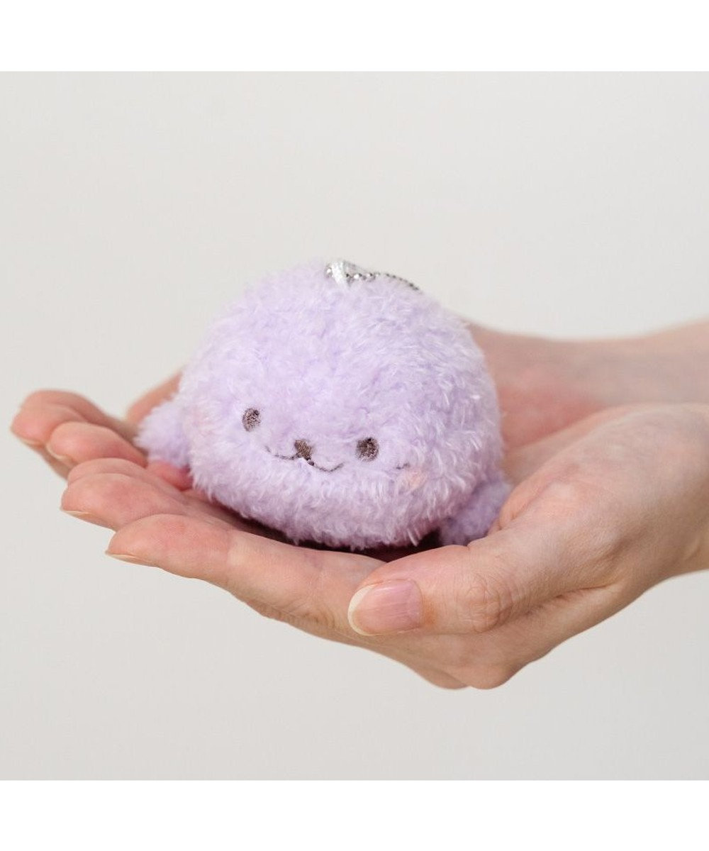 Mother garden しろたん ふわふわキーホルダー 《紫》 単品