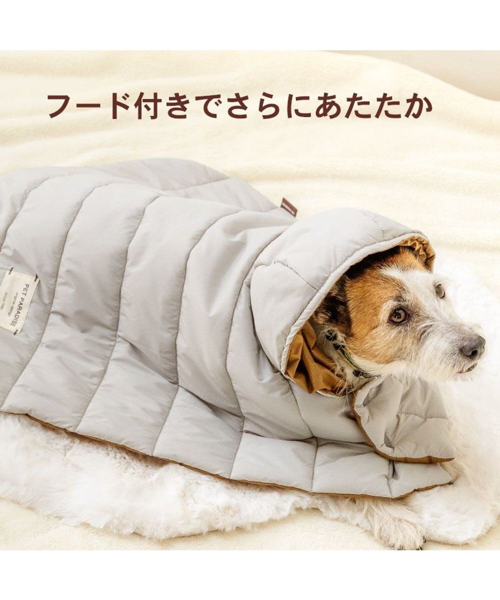 PET PARADISE ペットパラダイス フード付 防寒 ブランケット 大 