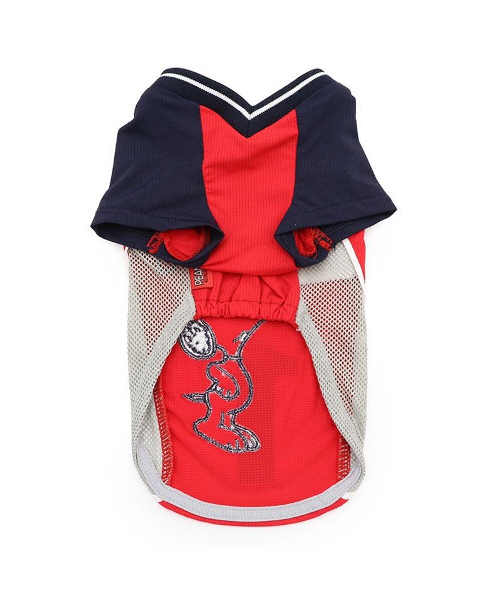 PET PARADISE スヌーピー バレーボール Tシャツ 接触冷感《レッド》 小型犬 