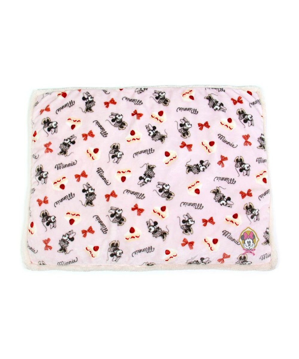 PET PARADISE ディズニーミニーマウス 遠赤外線 ボアマット 《ケーキ柄  》(80×60cm) 