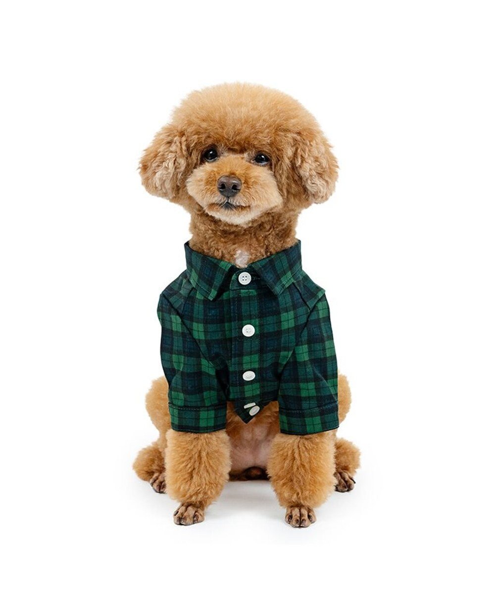 PET PARADISE J.PRESS ブラック格子 シャツ 小型犬 