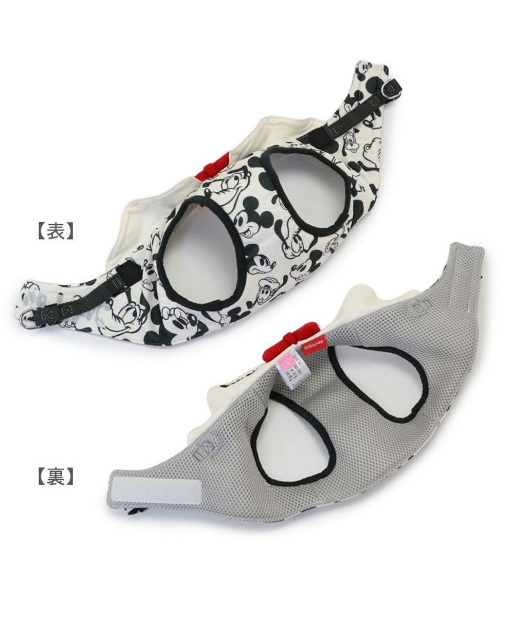 PET PARADISE ディズニー ミッキーマウス＆プルート ベストハーネス 《モノクロ》 ＳＳ 