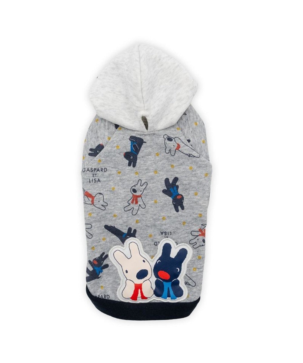 PET PARADISE リサとガスパール  パーカー 総柄 小型犬