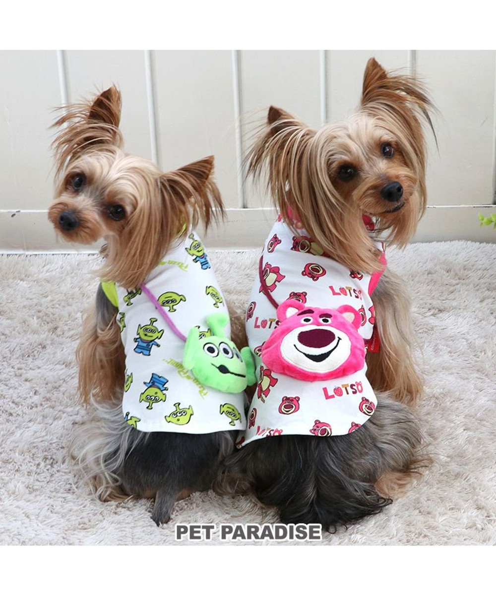 PET PARADISE 犬の服 犬 ディズニー トイ・ストーリーポシェット付き Ｔシャツ 【小型犬】 エイリアン ピザプラネット柄 ロッツォ エイリアン