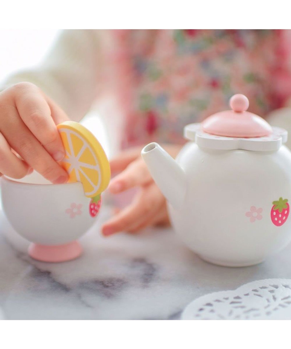 Mother garden マザーガーデン 木のおままごと  《野いちご ティーパーティーセット》プレミアムケーキセット 