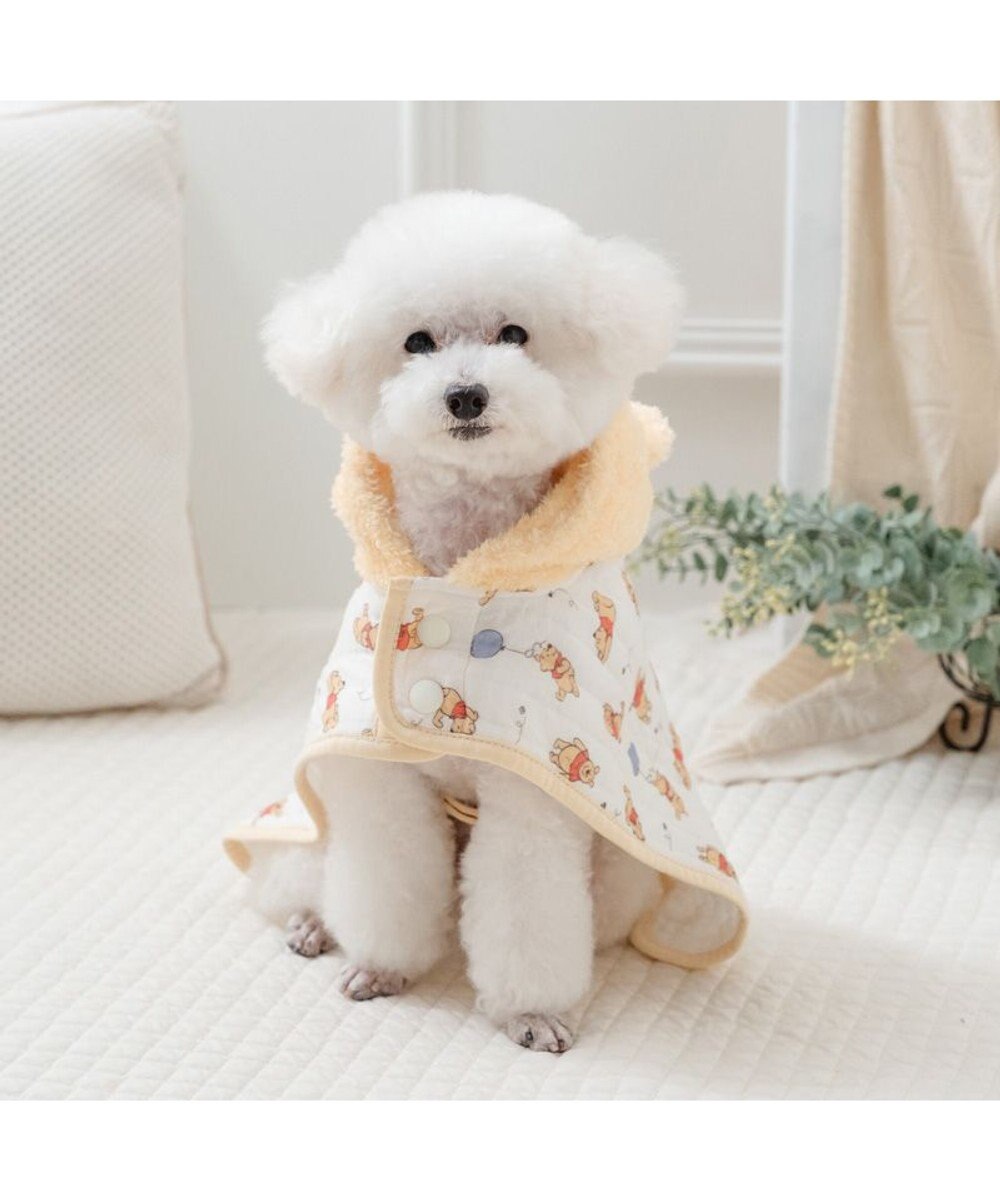 PET PARADISE ディズニー くまのプーさん ふわりとキルト ポンチョ 小型犬 