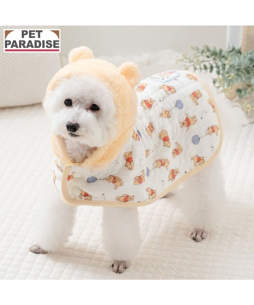 PET PARADISE ディズニー くまのプーさん ふわりとキルト ポンチョ 小型犬 