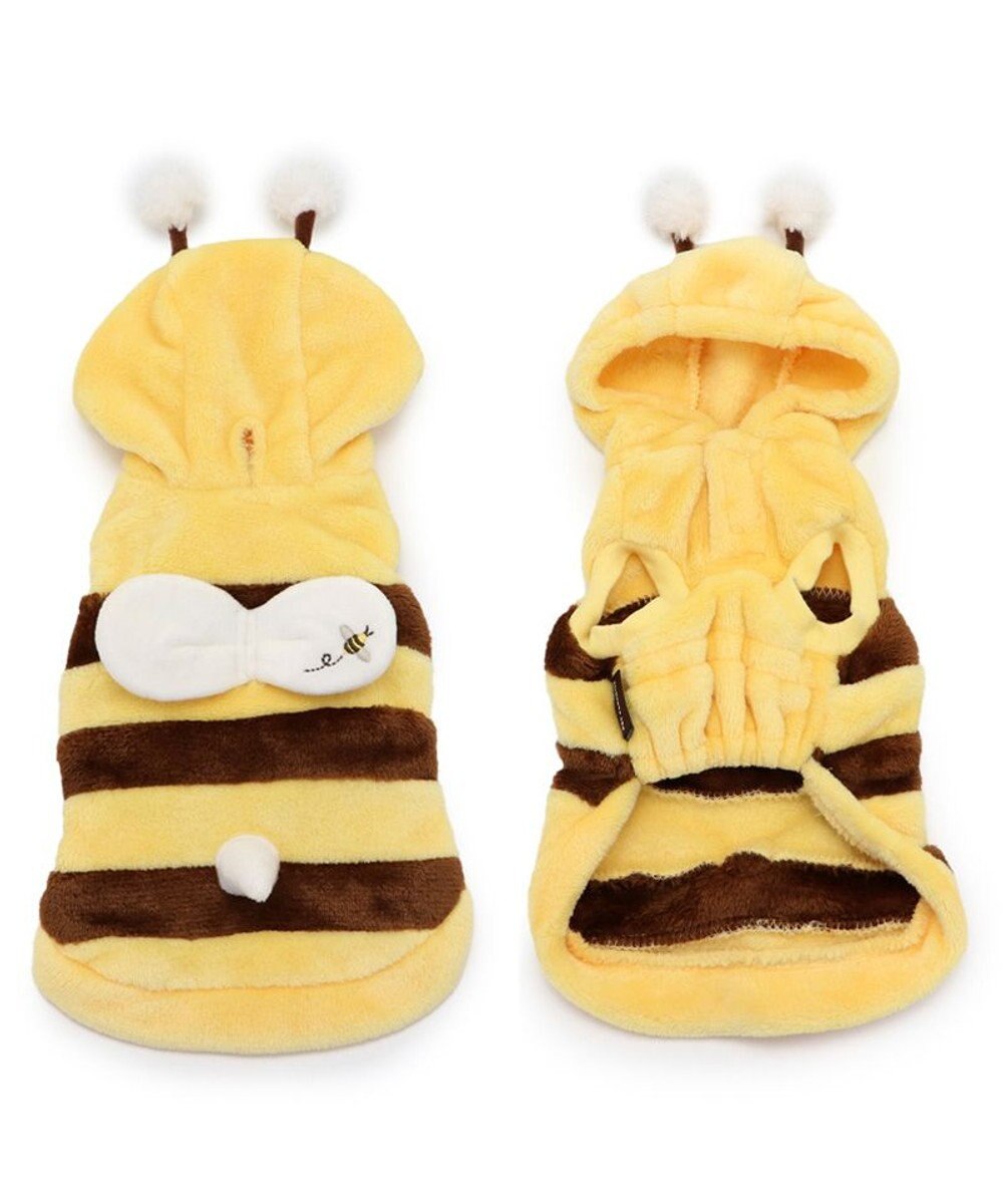 PET PARADISE 犬 服 秋冬 パーカー 【小型犬】 蜂 ふわふわ 