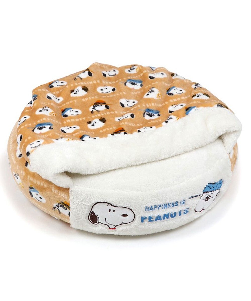 PET PARADISE スヌーピー 丸型寝袋 遠赤外線 《ブラザー柄》 60cm 
