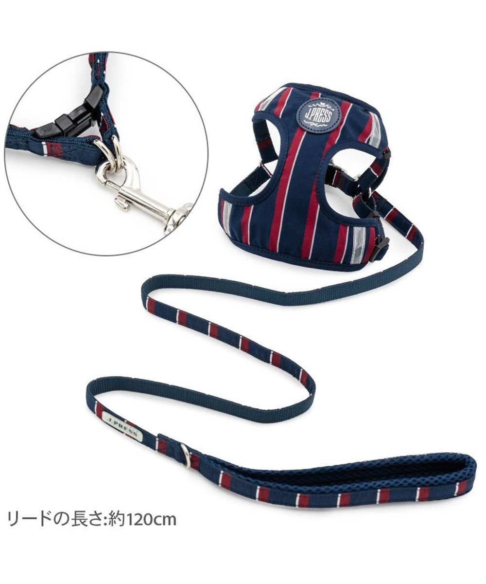 PET PARADISE J.PRESS  レジメンタル ハーネス＆リード 小型犬 ３Ｓ 