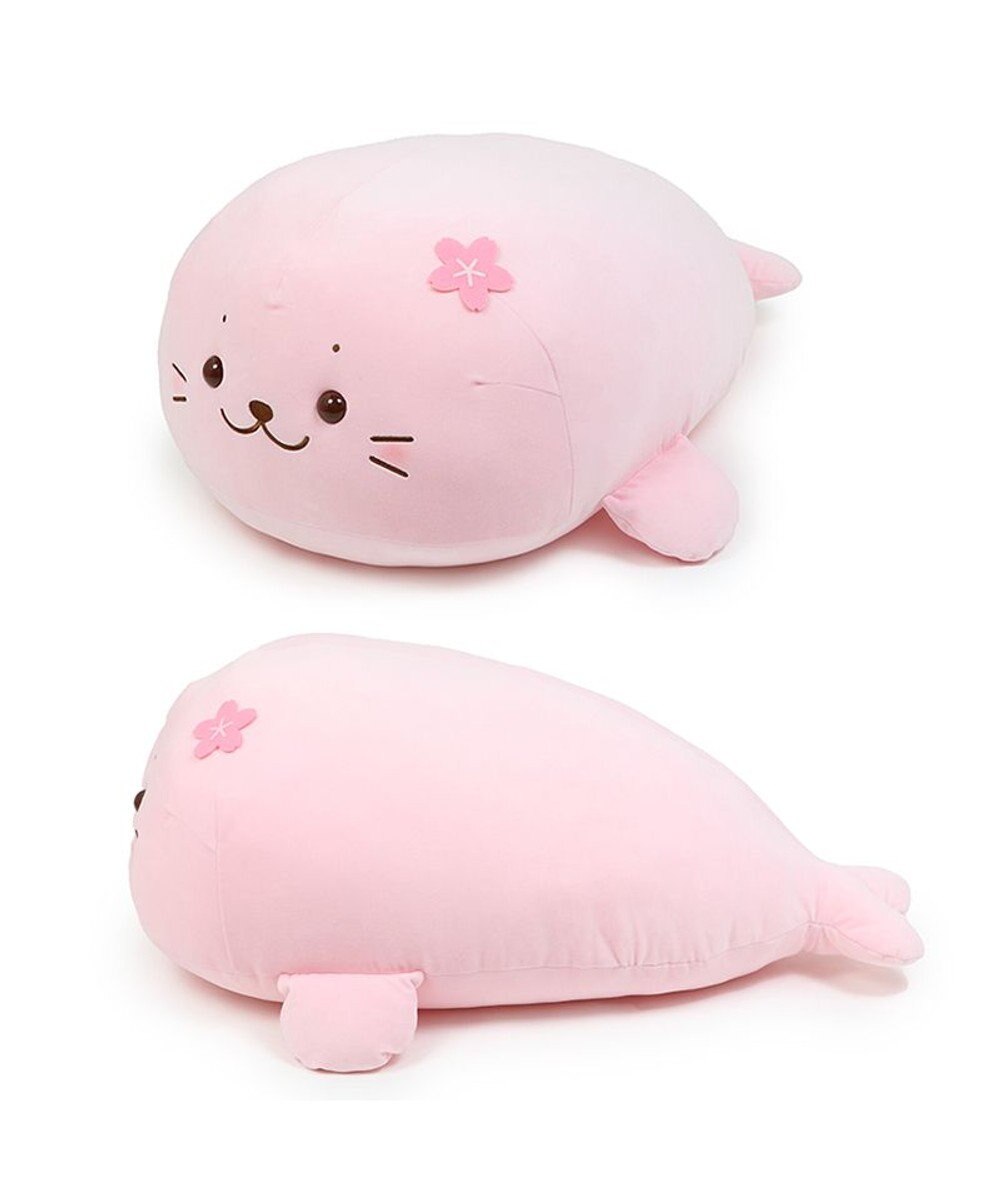 Mother garden しろたん 桜色 ふわもち 抱き枕 ぬいぐるみ 大 85cm