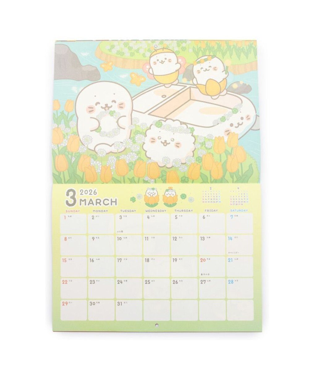 Mother garden しろたん 2026年 壁掛けカレンダー 