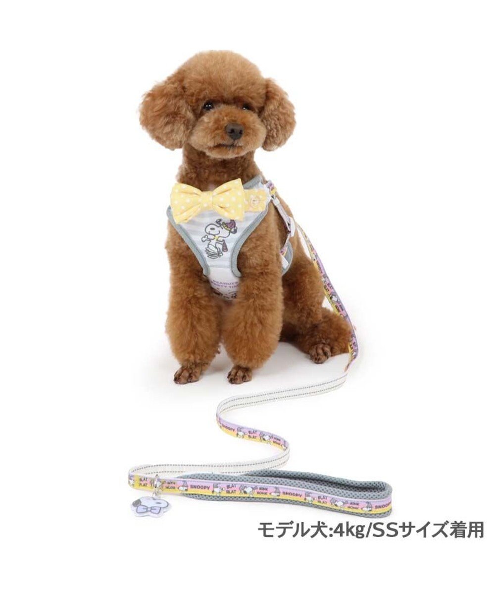 PET PARADISE スヌーピー リード&ハーネス 《パーティ柄》 S 小型犬 