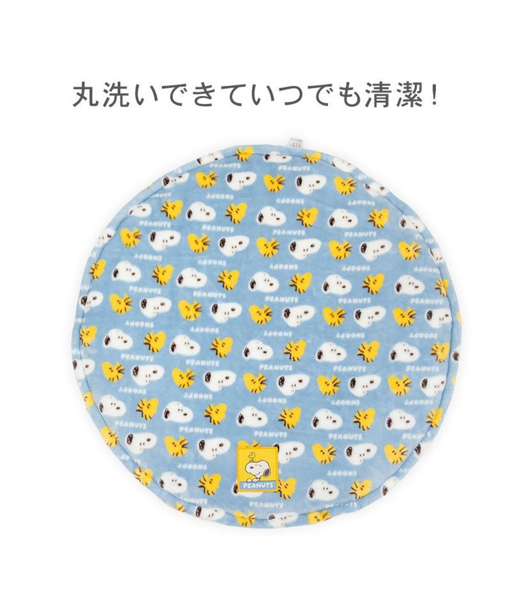 PET PARADISE スヌーピー 遠赤外線 丸マット 《コロン柄》 Ｓ 